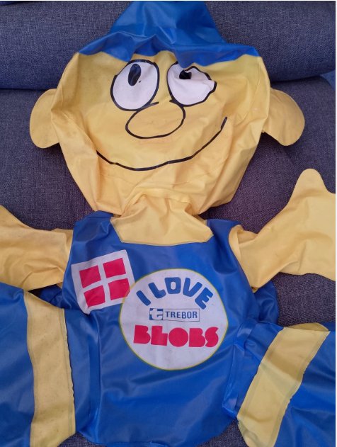 Trebor Blobs 1970's Blowup Patch Promotional Item - Very Rare as no images about